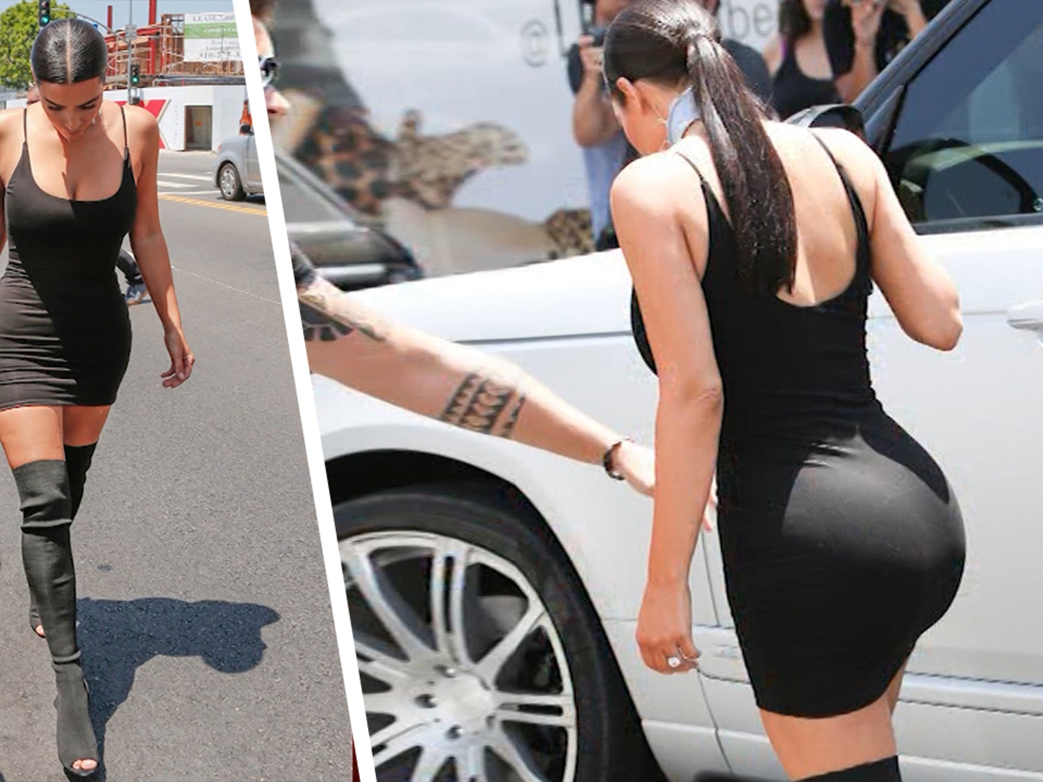 Kim Kardashian: Tiny Waist In A Little Black Dress! Kim Kardashian: Tiny Waist In A Little Black Dress!