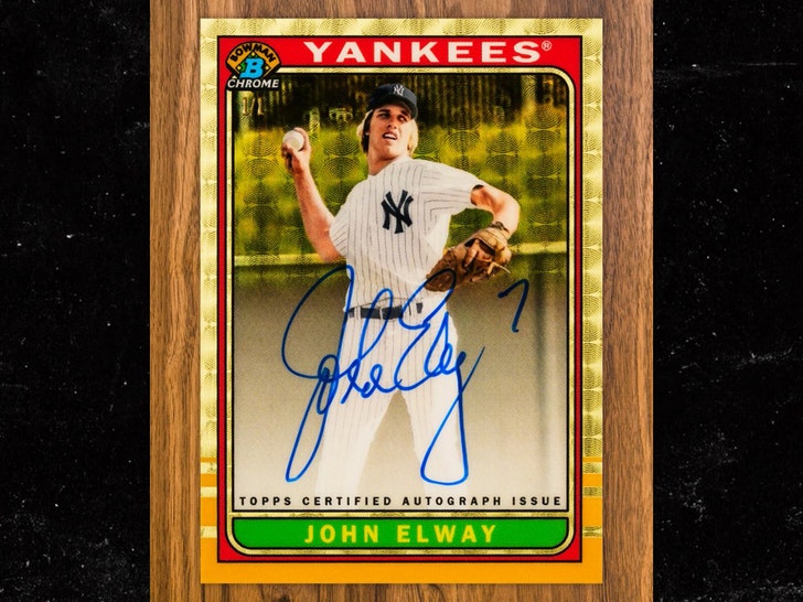 Topps Unveils John Elway Yankees Cards