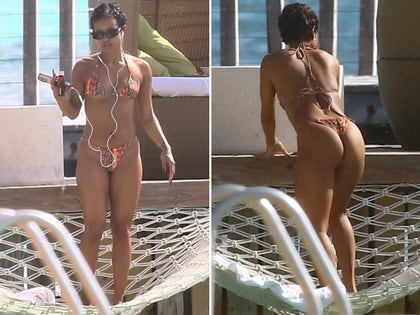 Karrueche Tran In A Tiny String Bikini
