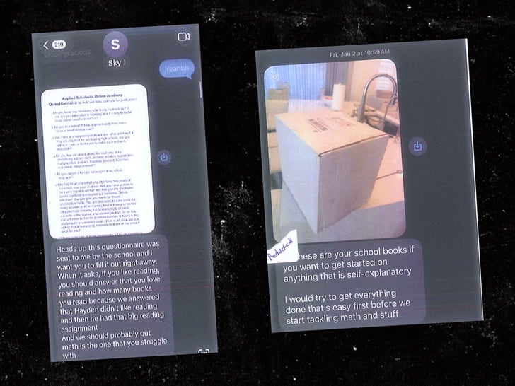 Alleged Texts Of Hulk Hogan's Ex And Stepson