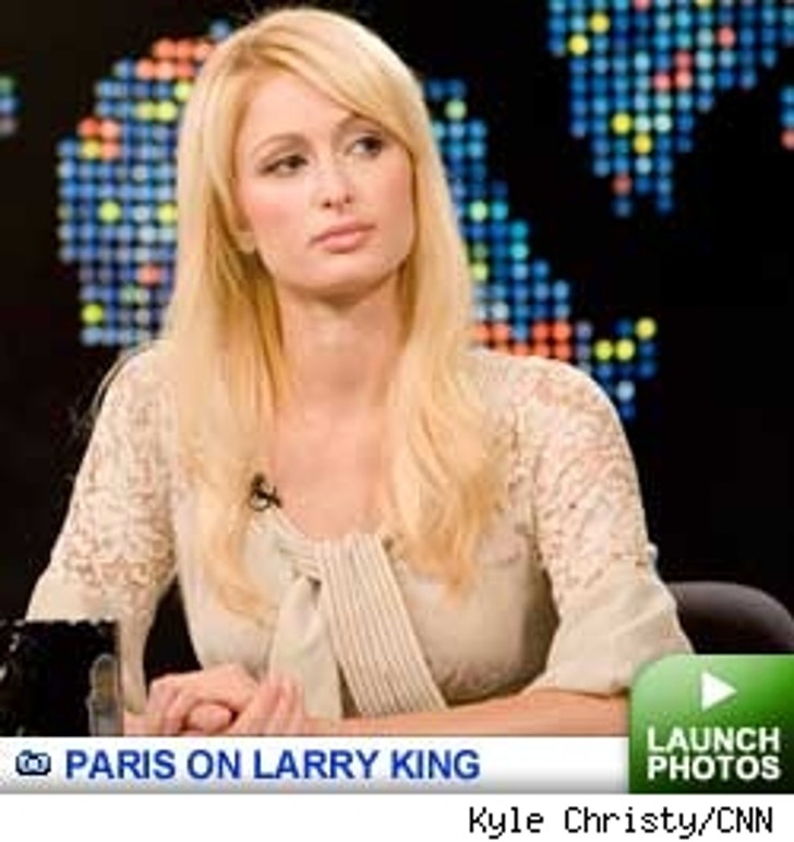 Paris Just Says No to Drugs :: 0627_paris_on_larry_king_launchbutton2