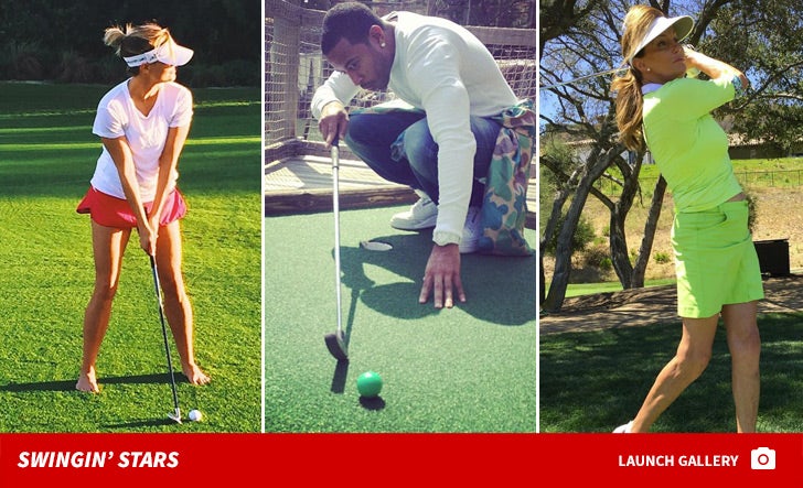 Celebrities Golfing -- See The Swinging Stars!