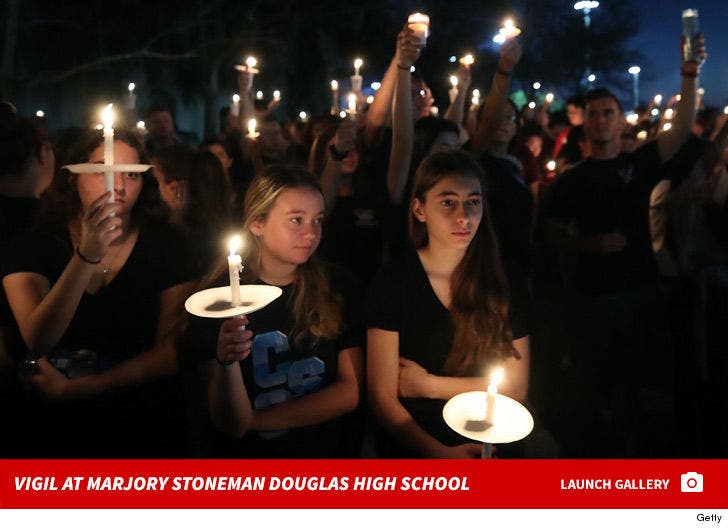 Candle Vigil at Marjory Stoneman Douglas High School