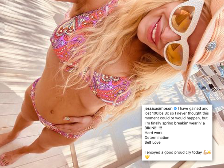Jessica Simpson Shows Off In New Bikini Pic After 3rd 100LB Weight Loss