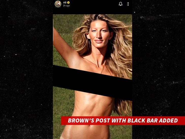 Is Gisele Bündchen the woman on Antonio Brown's bed? Mystery woman