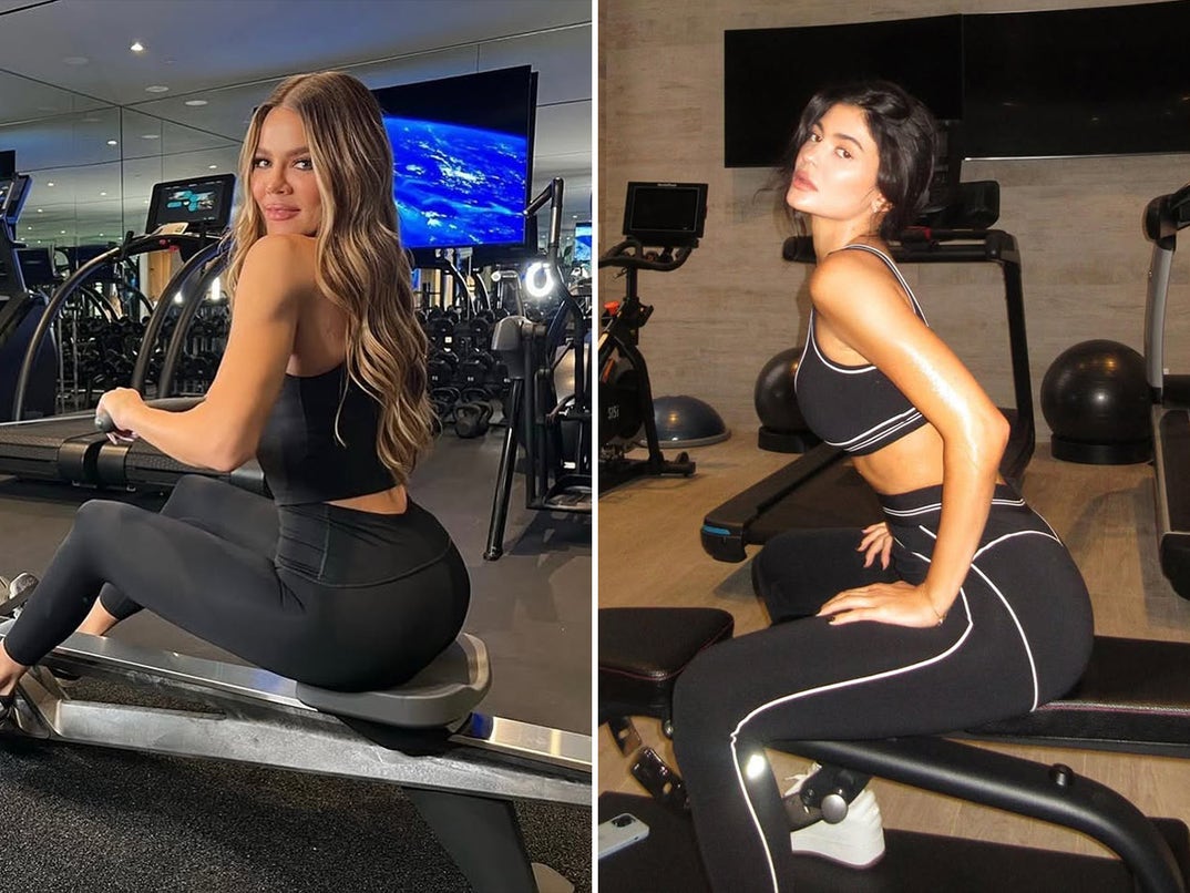 Khloe Kardashian vs. Kylie Jenner -- Sisters In The Gym Edition