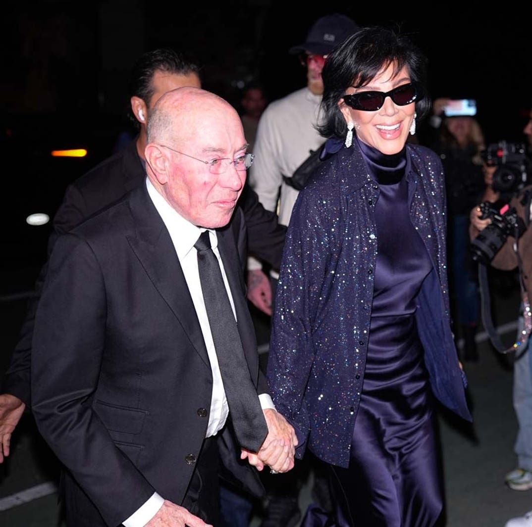 David Geffen and Kris Jenner