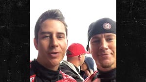 'Bachelor' Arie Luyendyk Jr. Meets Channing Tatum at the Race Track