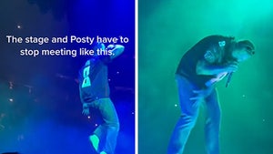 Post Malone Rolls Ankle Onstage, Falls to Ground in Painful Video