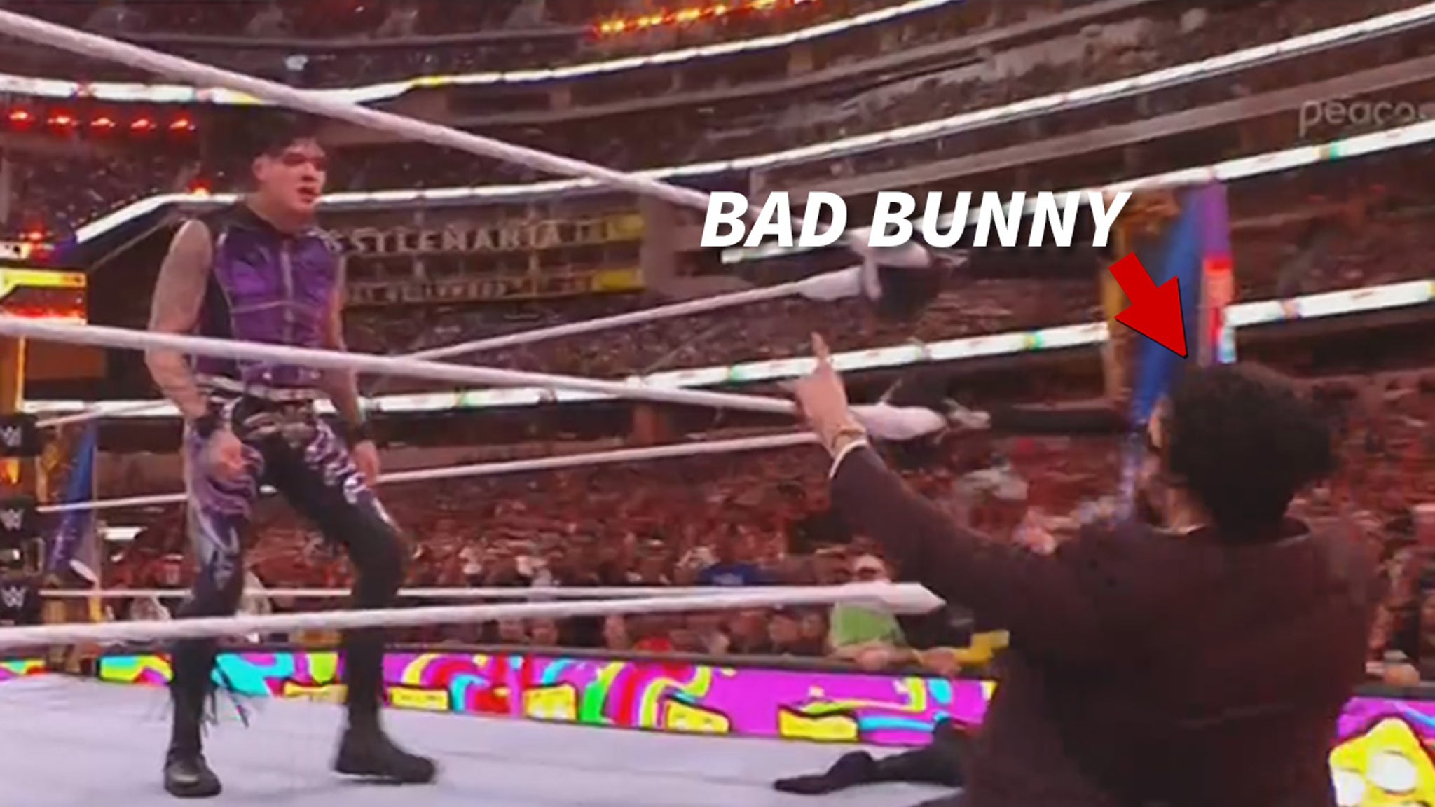 Bad Bunny Helps Rey Mysterio Crush Son, Dominik, At WrestleMania