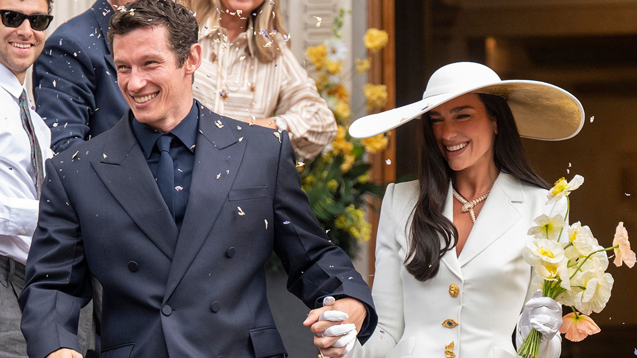 Dua Lipa and Callum Turner Wedding Photos