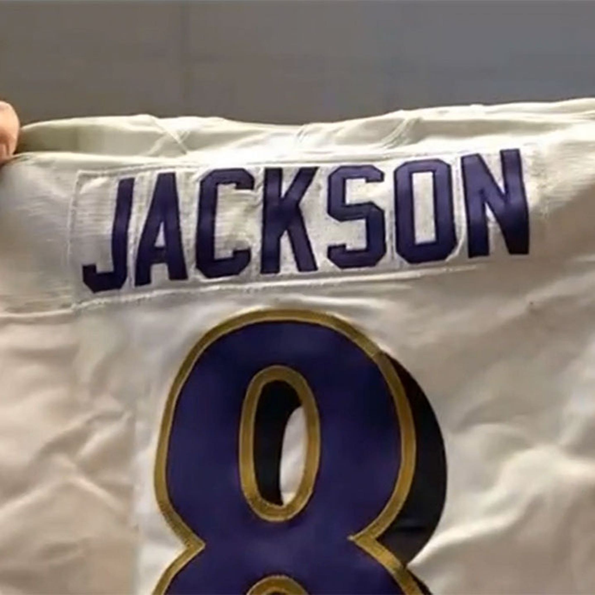 Lamar jackson game cheap worn jersey