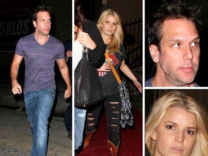 Dane Cook and Jessica Simpson