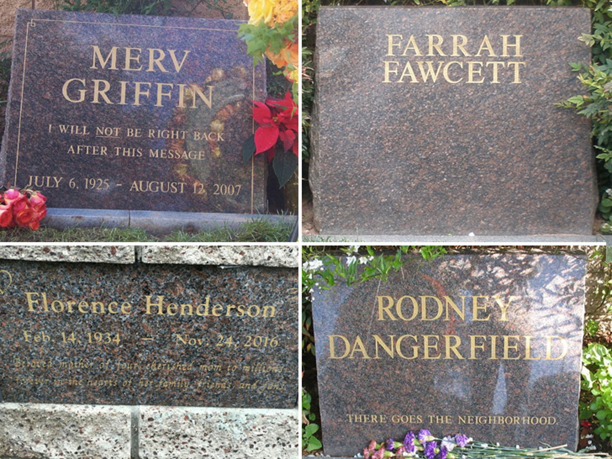 Rodney Dangerfield's grave (photo)