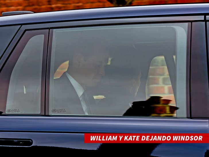 William y Kate dejando Windsor