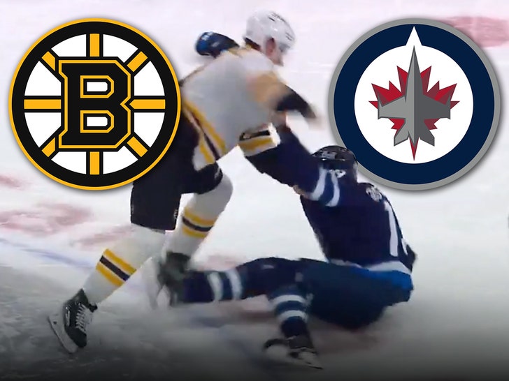 The Boston Bruins and Winnipeg Jets 1