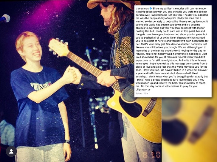 Trace Cyrus on billy ray cyrus