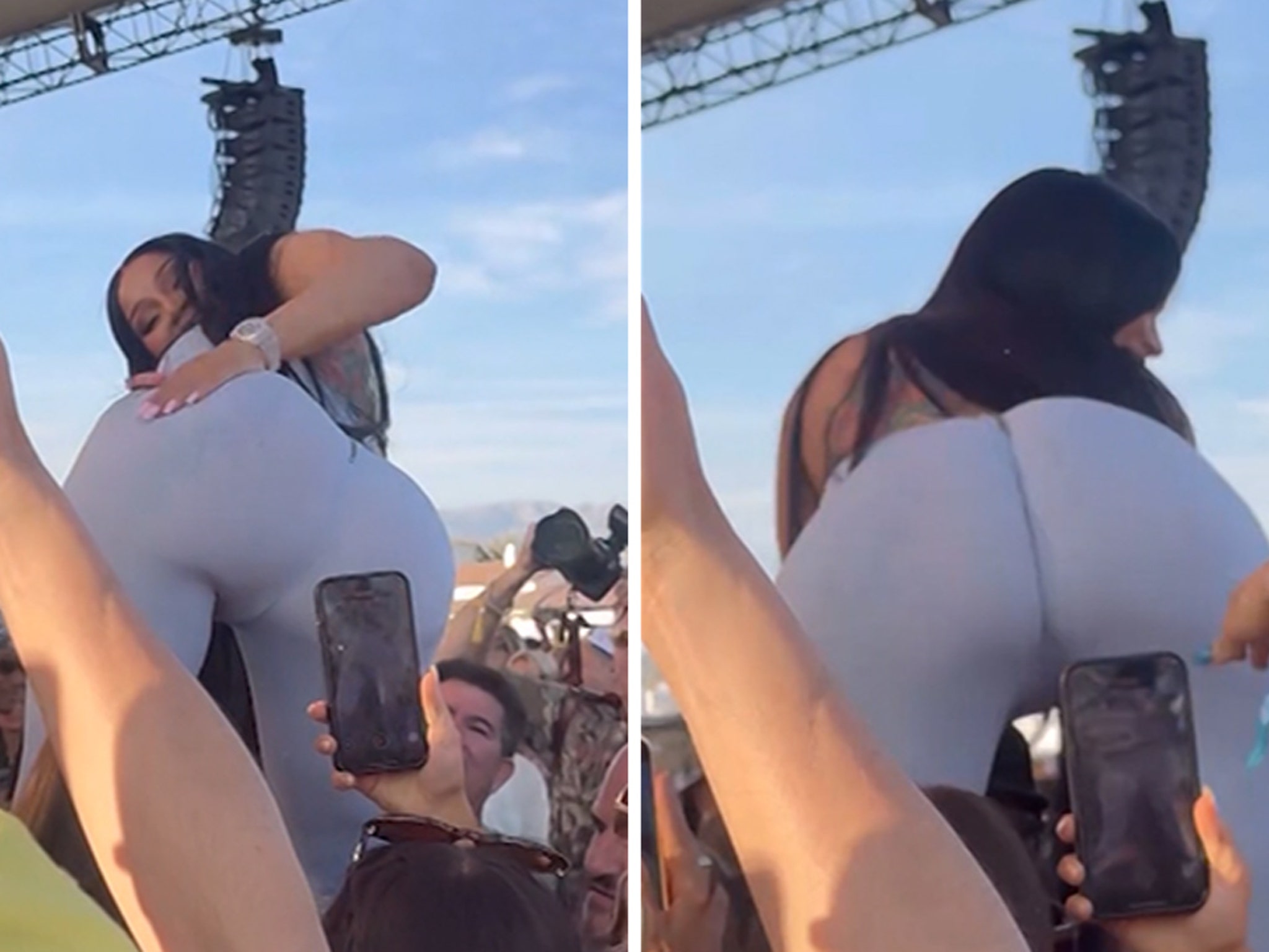 Cardi B Twerks in Crowd, Smacks Own Butt at REVOLVE Festival