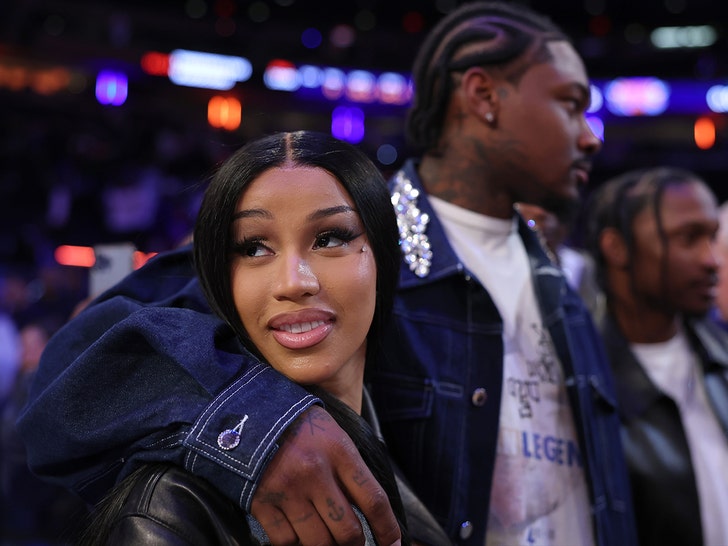 stefon diggs and cardi b knicks game getty 1
