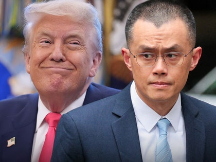 donald trump and changpeng zhao getty 1