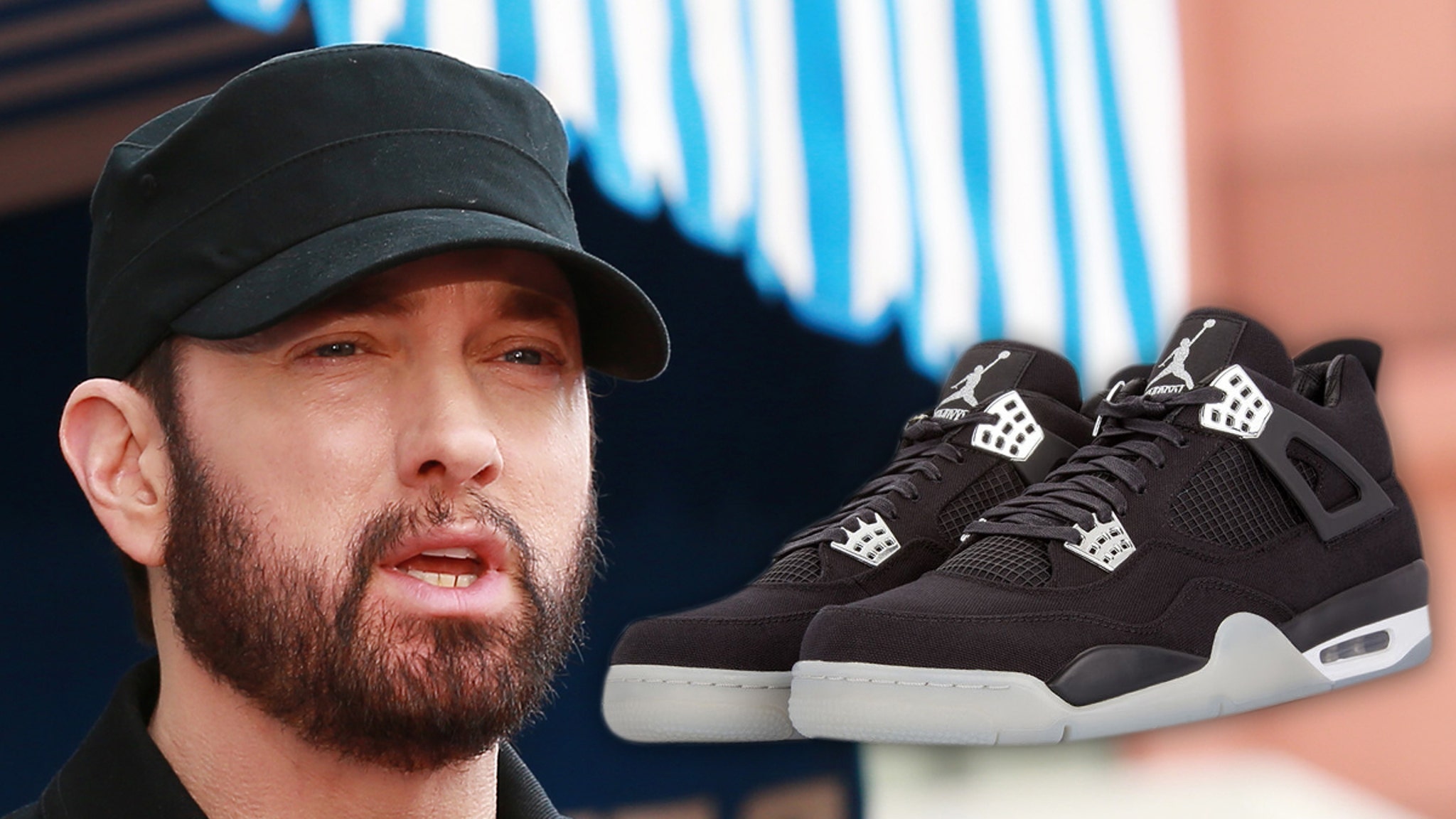 Eminem Donates $20k Ultra-Rare Jordan 4 Carhartt Shoes For ...