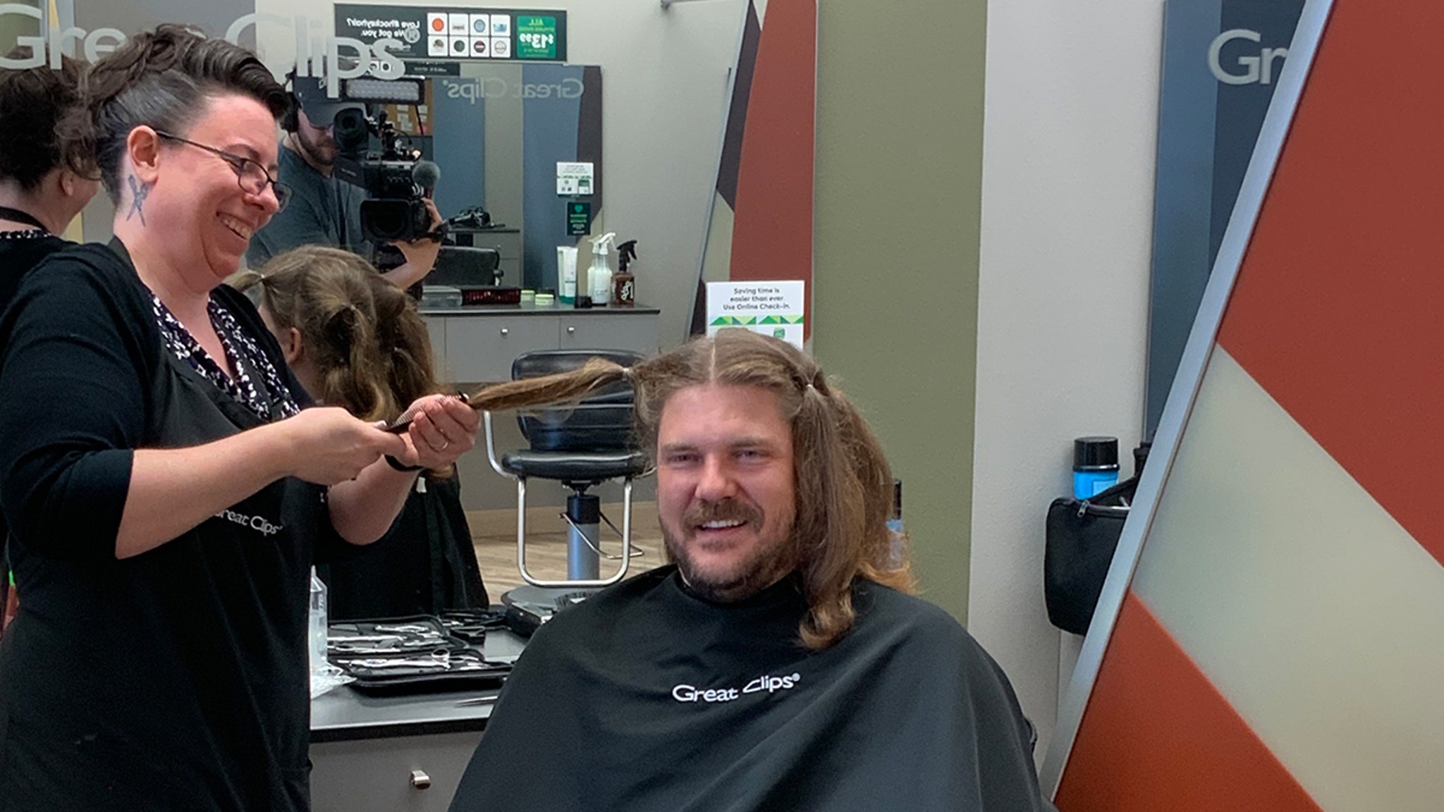 U.S. Curling Legend Matt Hamilton Cuts His Famous Hair For Charity thumbnail
