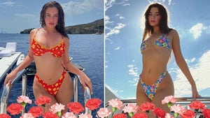 Stars In Flower Suits For 'Hollywood Carnation Day' -- Who'd You Rather?!