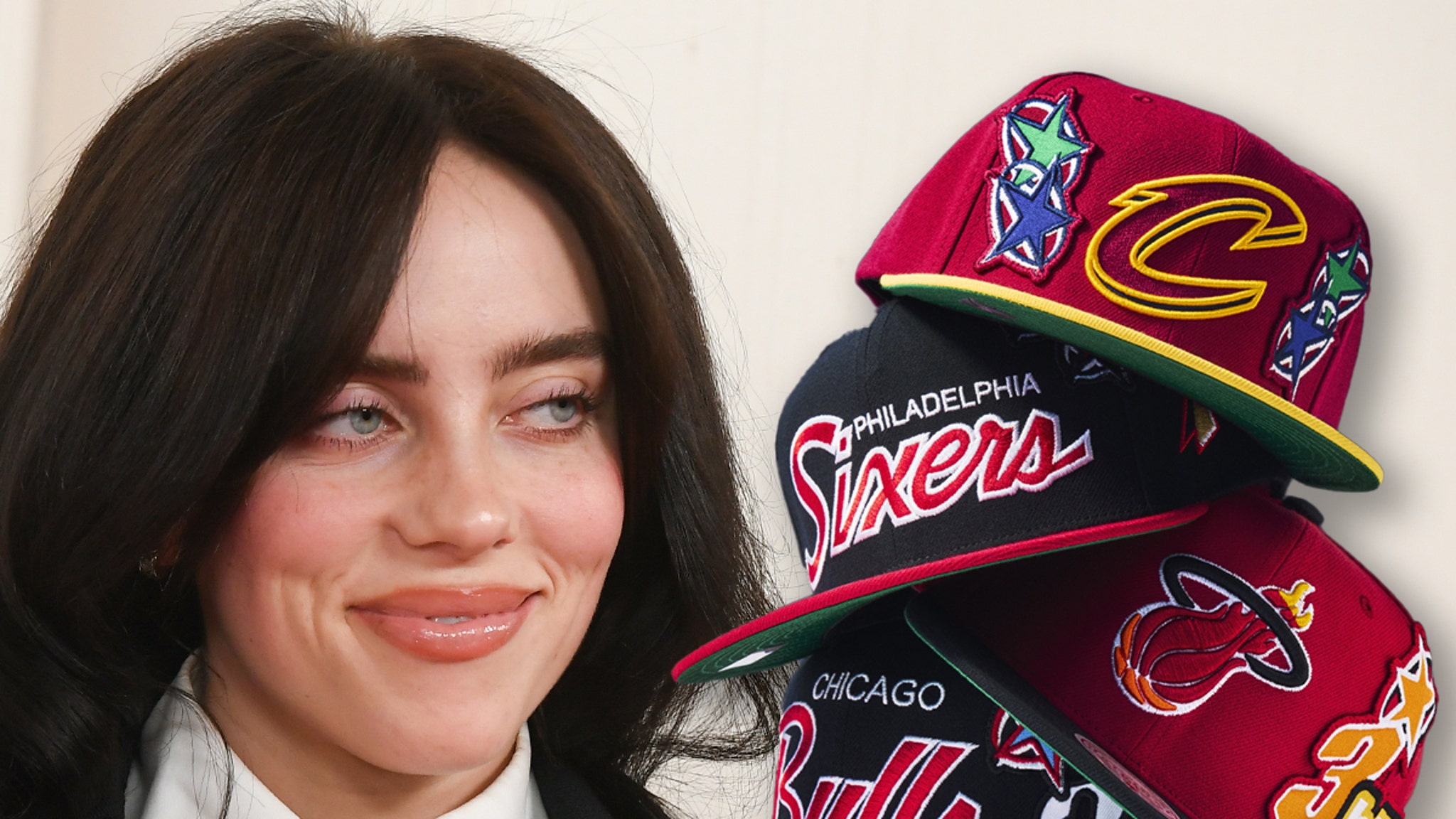 Billie Eilish キャップ Billie Eilish Debuts Limited Edition Mitchell and Ness NBA