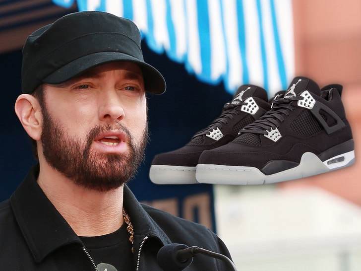 Eminem $20k Ultra-Rare Jordan 4 Carhartt Shoes For COVID-19