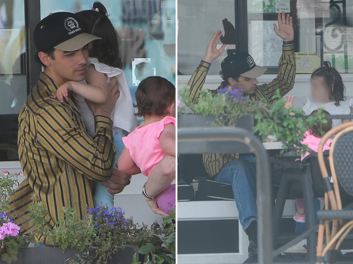 Joe Jonas Out With Daughters After Filing For Divorce From Sophie Turner