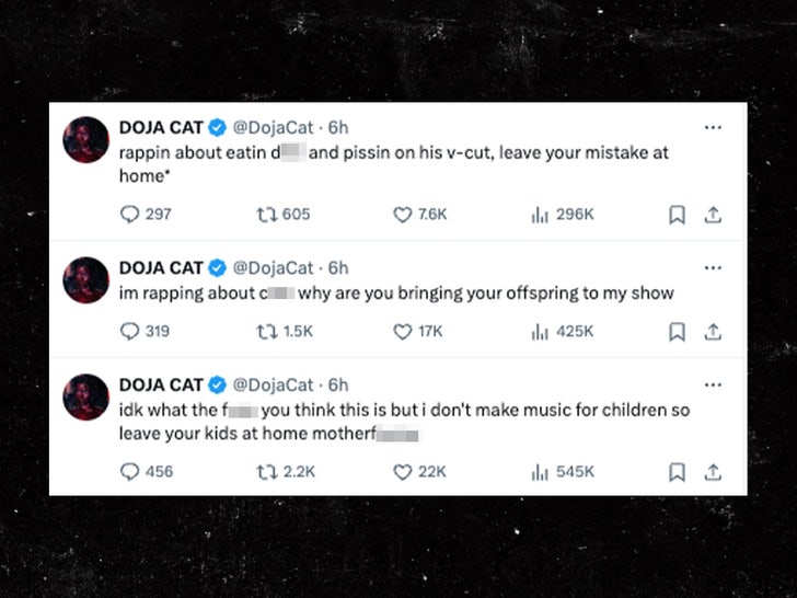 Rapper Doja Cat slams parents who bring kids to her concerts