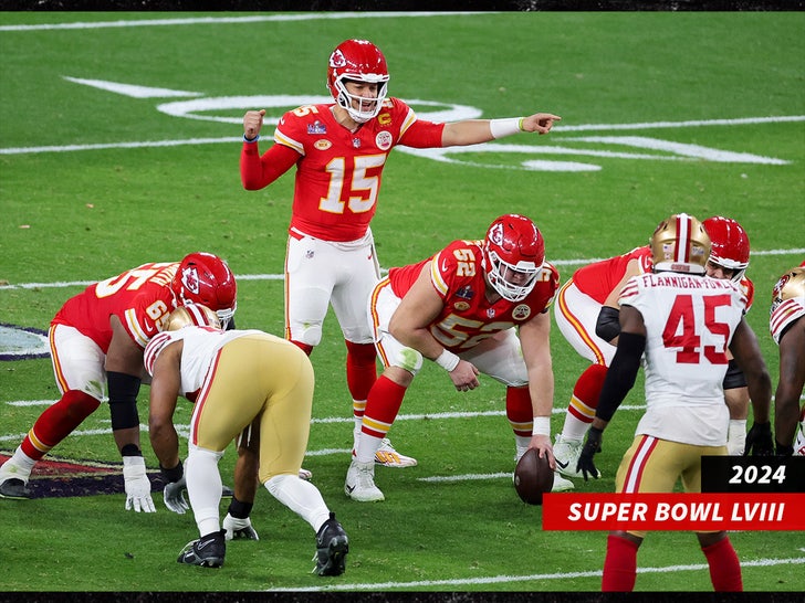 Super Bowl LVIII patrick mahomes chiefs 49ers sub getty.