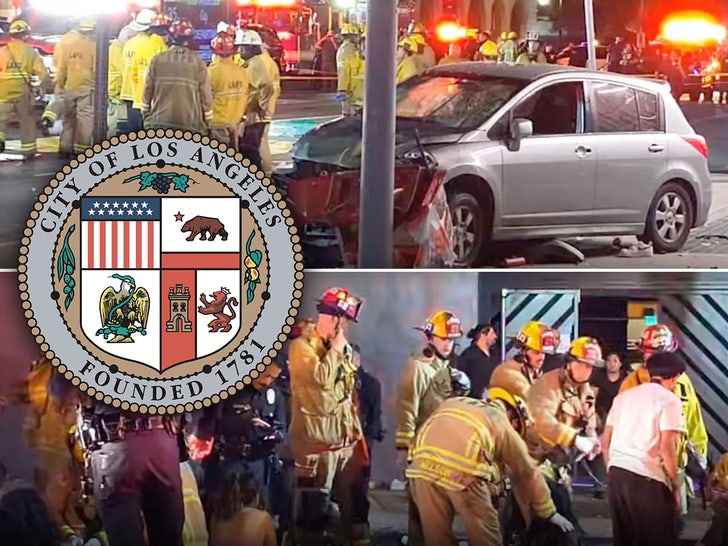 los angeles car crash getty Youtube-AXN News main composite 2