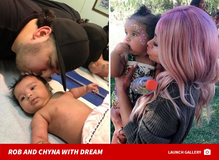 Rob Kardashian and Blac Chyna With Dream