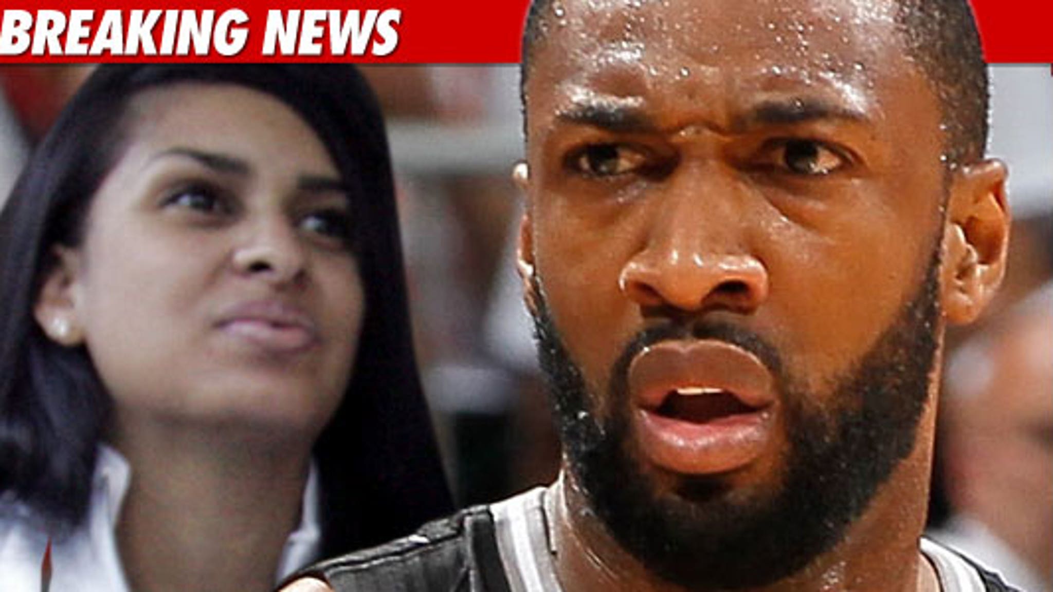 Gilbert Arenas Goes For the Block Against Baby Mama, image size:2048x1153