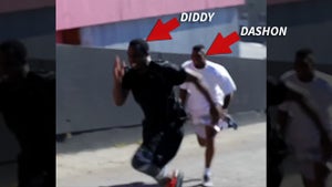 Diddy -- Beats NFL Speedster In Foot Race ... Only Cheats a Little
