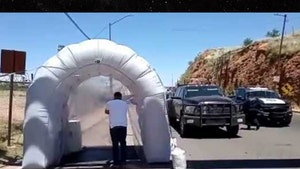 'Sanitizing tunnels' Await Travelers Crossing Border Into Mexico