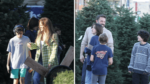 Jennifer Lopez, Ben Affleck Go Christmas Tree Shopping with Kids
