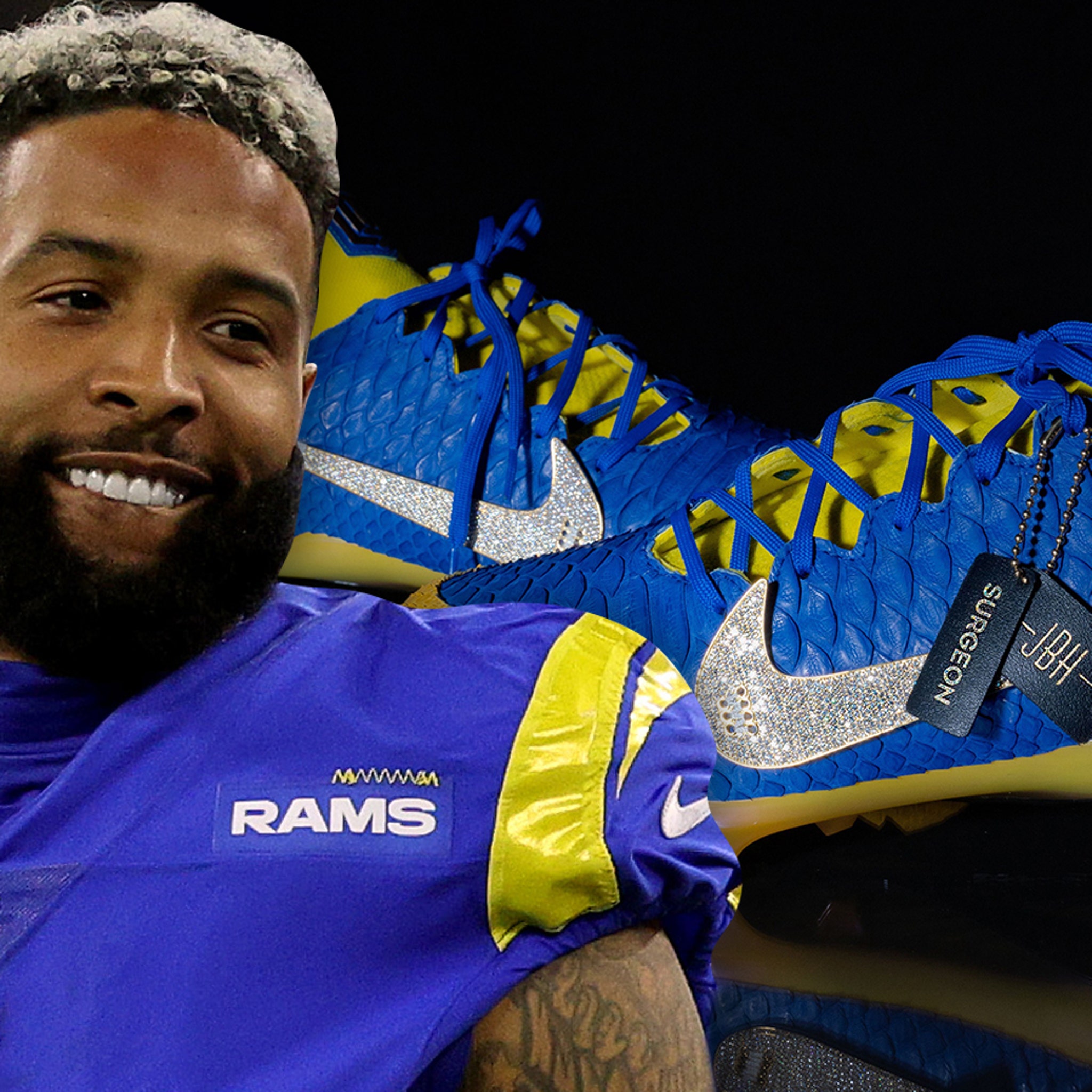 obj made his Rams debut in Nike player exclusive cleats 👑 @brgridiron