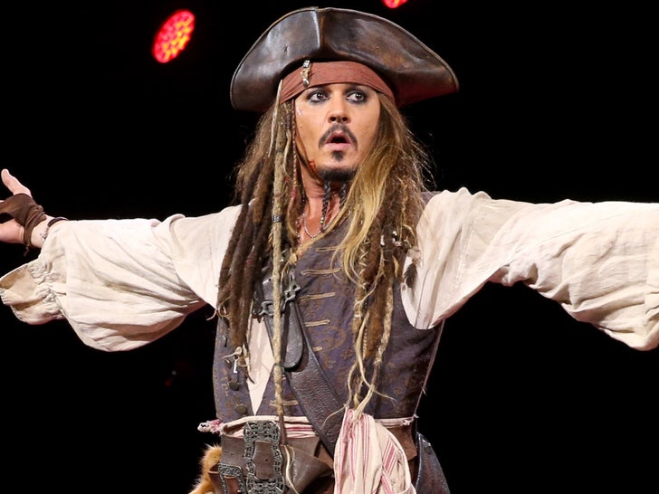 Johnny Depp as Captain Jack sparrow