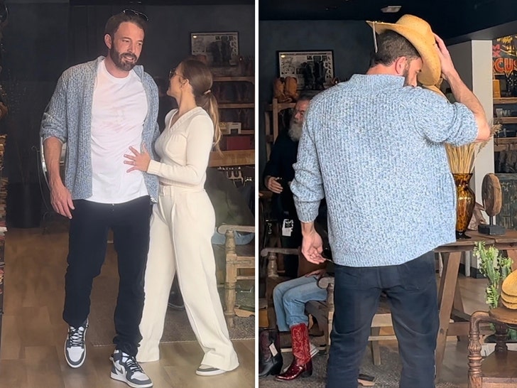 Ben Affleck and Jennifer Lopez Shopping at Boot Star