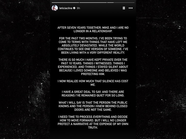 eticia cline statement insta 1