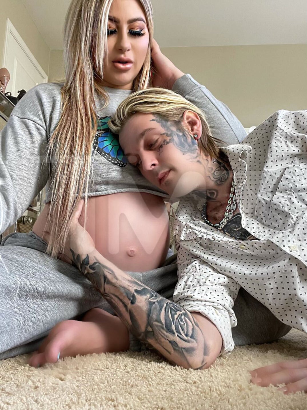 Aaron Carter and Melanie Martin's Pregnant Pics