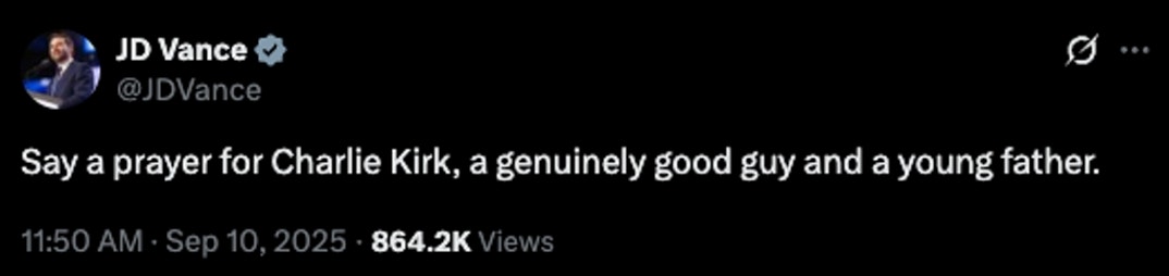 Politicians React To Charlie Kirk Shooting 1