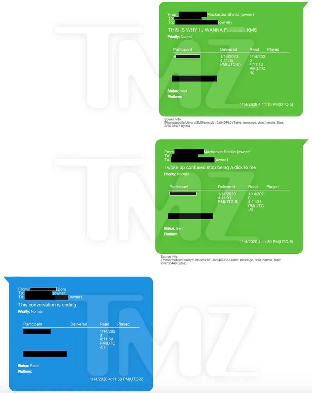Mackenzie Shirilla Text With Late Boyfriend Dominic Russo 9