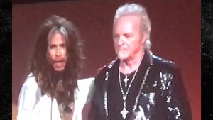 Aerosmith Accepts MusiCares Award with Joey Kramer Onstage