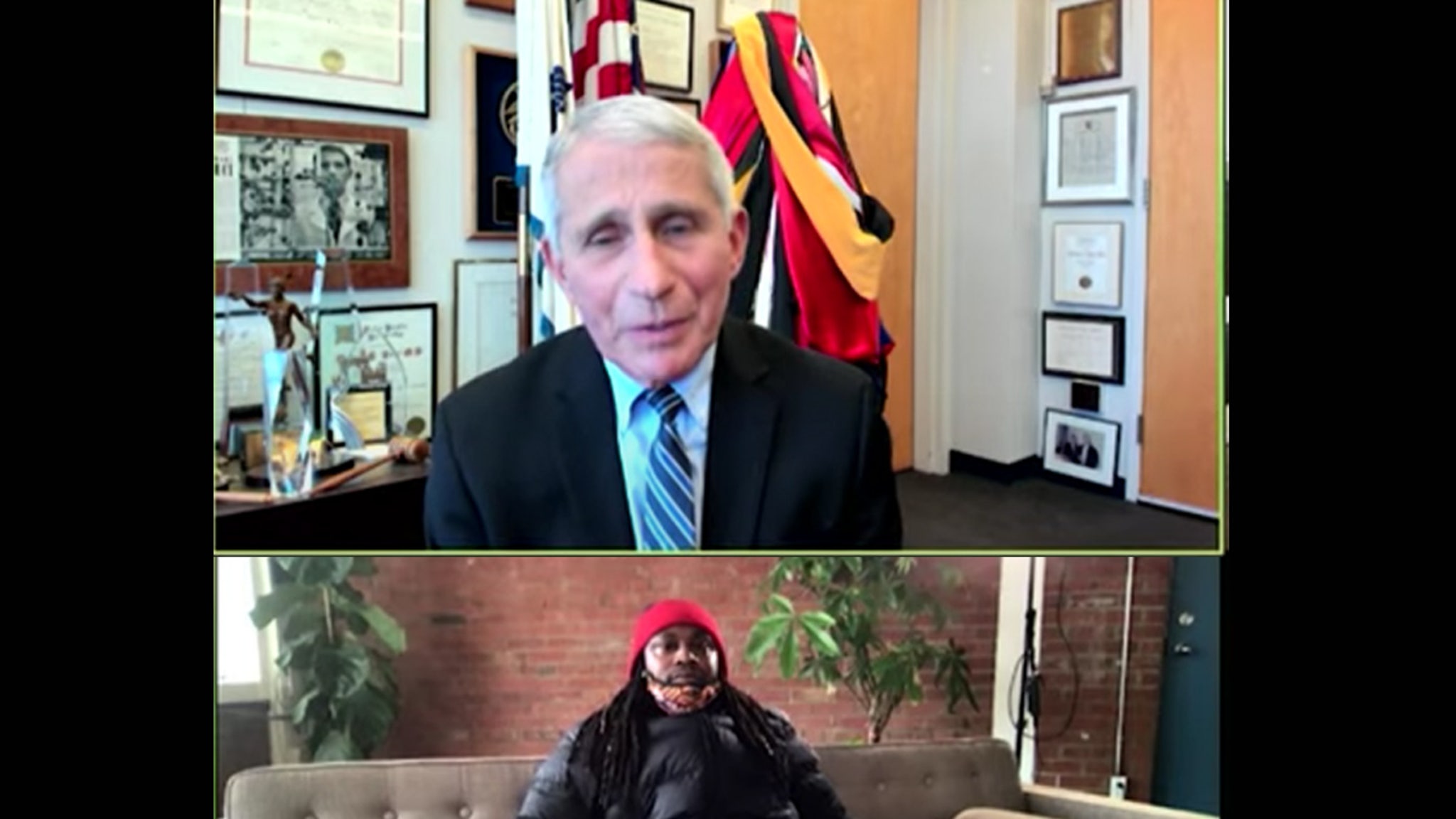 Marshawn Lynch Grills Dr.  Fauci about COVID vaccine, will it come up to us ?!