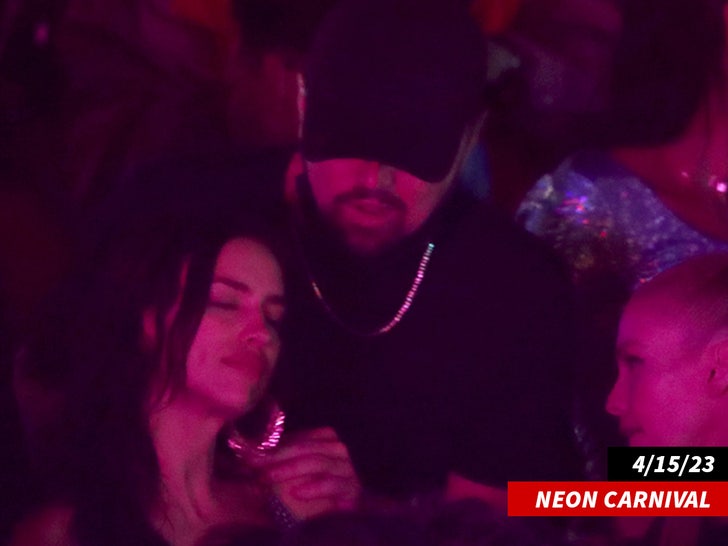 leo dicaprio and irina at neon carnival