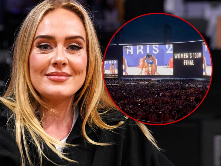 Singer Adele pauses Munich concert performance to watch women