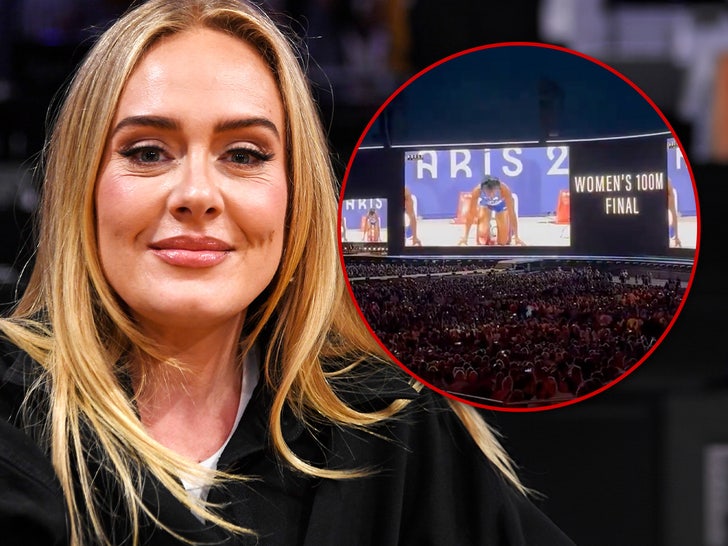 Adele Puts Munich Concert on Pause to Watch Women's 100M Final